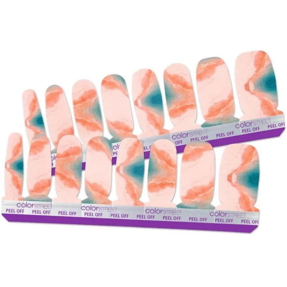 Color Street Nail Polish Strips Retired Rhodes to Paradise New - Picture 3 of 7